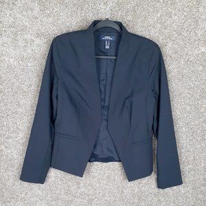 Lands' End Women's True Navy Collarless Blazer, NWT